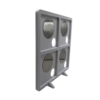 fotolijst-3d-2x2-wit Fotolijst voor fotomagneten